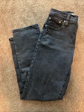 Madewell Washed Black Vintage Straight Leg Jeans